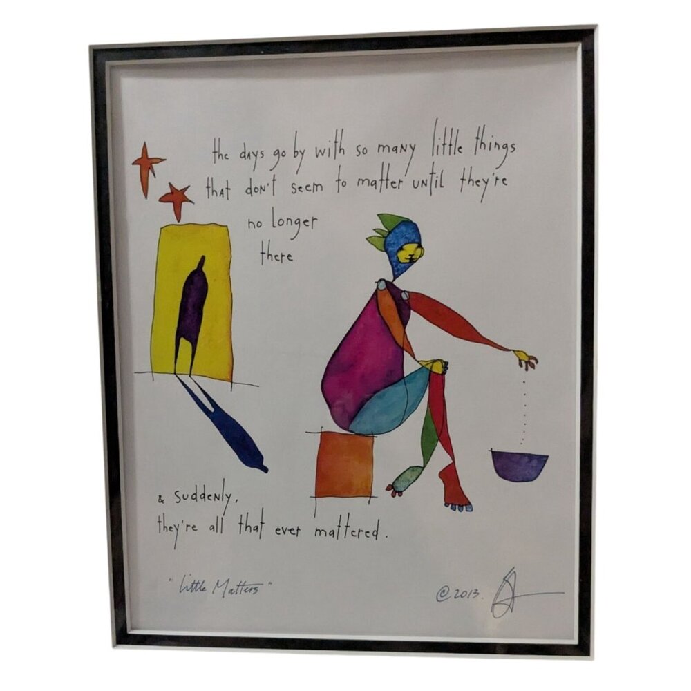 Brian Andreas "Little Matters" Framed Print  11" x 14" - Picture 3 of 13